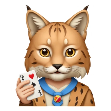 Lynx from shadow fight 2 holding a uno reverse card sticker