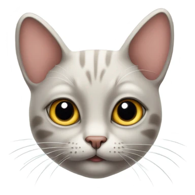 Cat with heart eyes sticker