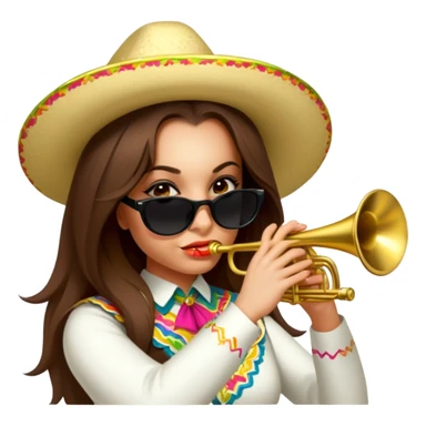 Mariachi Trumpet Player sticker