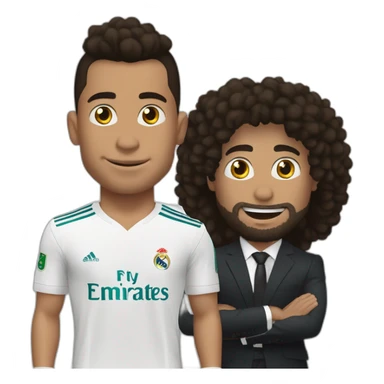 CR7 et marcelo qui font suiiiiii sticker