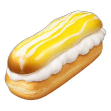 A lemon meringue eclair sticker