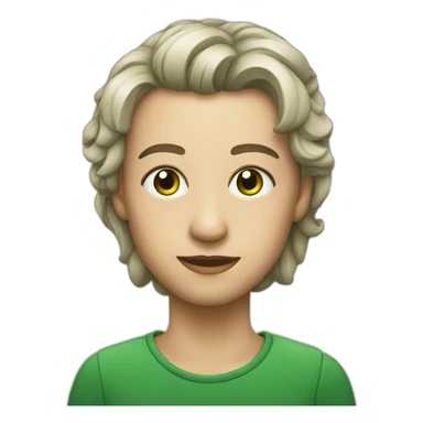 Loira olhos verdes sticker