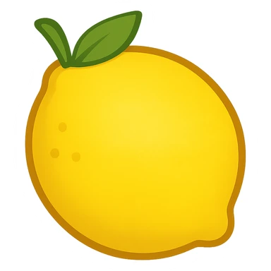 yellow lemon emoji sticker