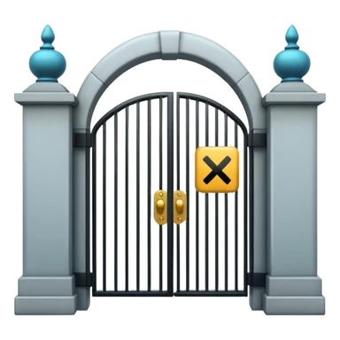 entry and exit through the gate sticker
