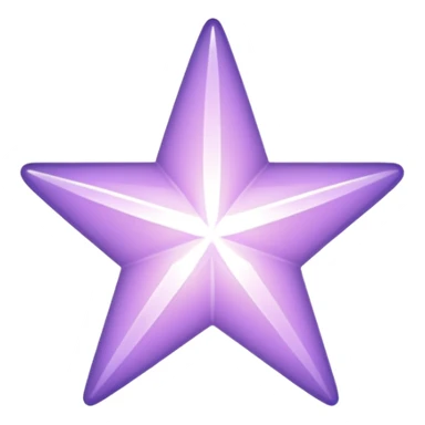 light lilac star, shiny sticker