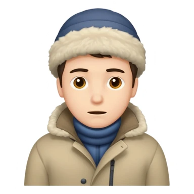 freezing man sticker