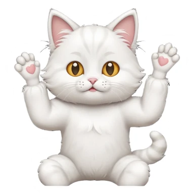 Mkae an cute cat doing an dab sticker