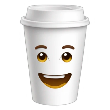 paper coffee cup sticker