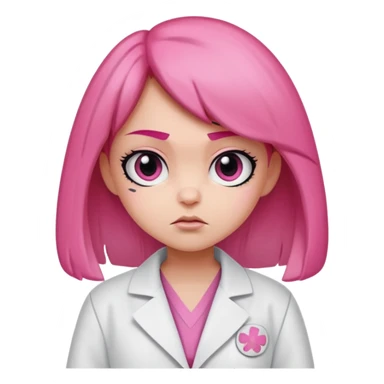 Blossom from powerpuff girls and a doctor sticker