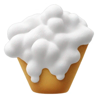 Nose smelling powdered sugar sticker