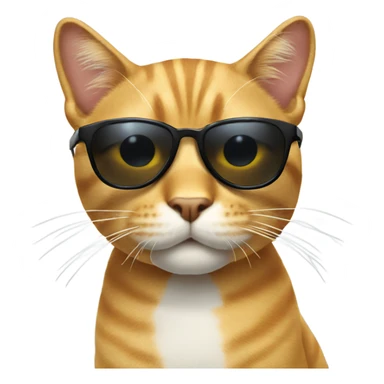 Cool cat with sunglasses  sticker