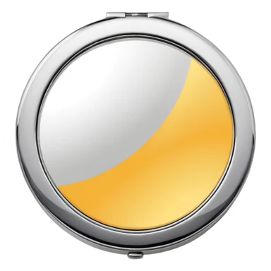 small round compact mirror sticker
