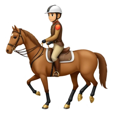 horse rider sticker