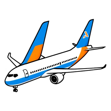 Scandinavian Airlines airplane with blue tail sticker