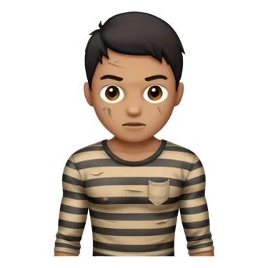 thief stripped shirt sticker