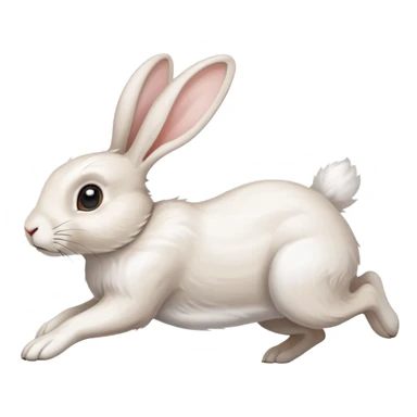 a running Rabbit sticker