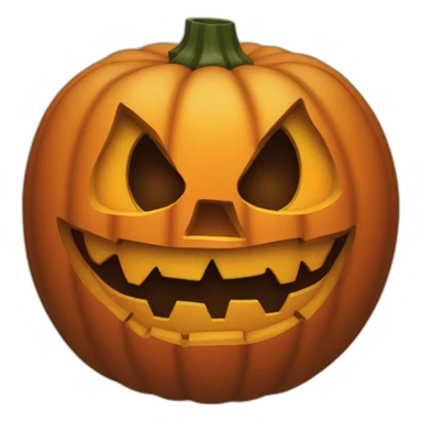 Scary Jack o'lantern sticker