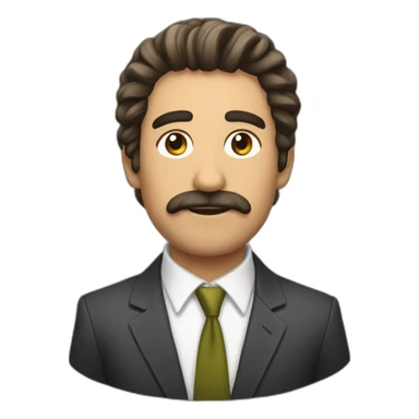 el peluca milei sticker