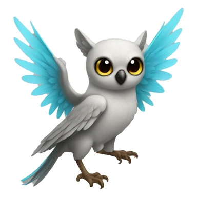 Cute cool winged animal hybrid  sticker
