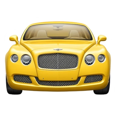 Yellow Bentley sticker