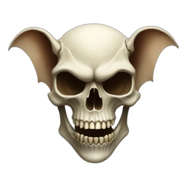 bat skull sticker