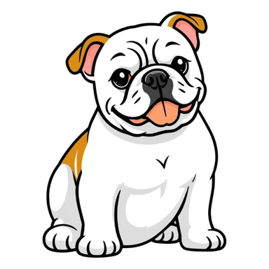 Funny Bulldog  sticker