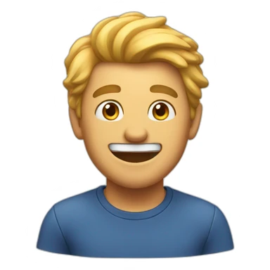 Very excited man sticker