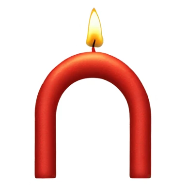 Red Christmas candle arch  Schwibbogen sticker