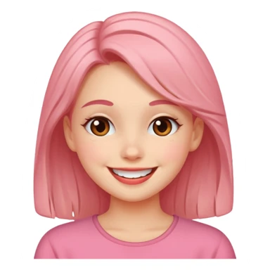 A blushing girl who loves her bf sticker