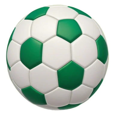 Cinematic Realistic image of a soccer ball with crisply detailed panel textures and precise stitching, set against a vibrant green pitch with dynamic natural lighting that highlights its athletic spirit sticker