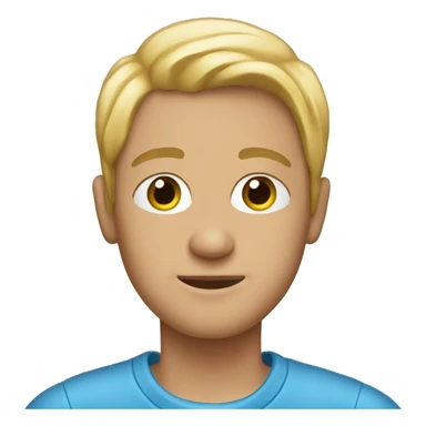 blue pull-over  sticker