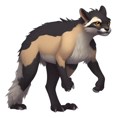 Modern Cuddly Fantasy Vernid-Trico-species by LiLaiRa ful body sticker