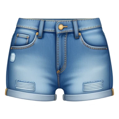 ultra realistic denim booty shorts sticker