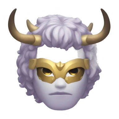 Halo and horns sticker