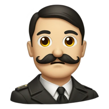 Hitler et sa moustache sticker