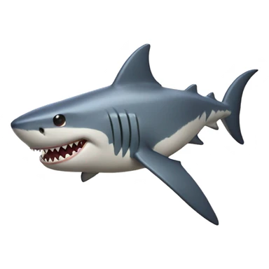 Shark with bat wings sticker