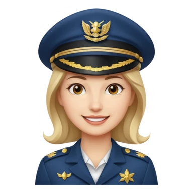 woman captain sticker