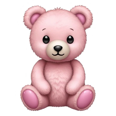 Light pink teddy bear sticker