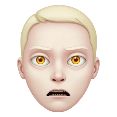 Scary person staring sticker
