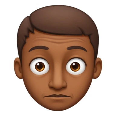 Ugly guy with brown short hair and a big nose sticker