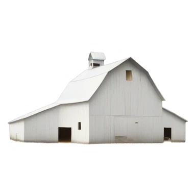 White barn sticker
