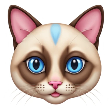 
Siamese cat face sticker