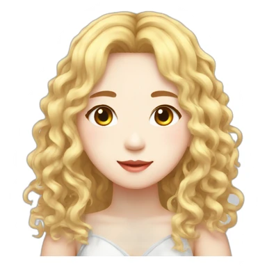 Moonbyul-curly-hair sticker