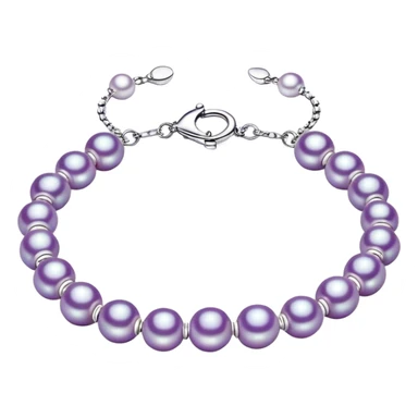 Pearl purple braclet sticker