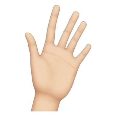 hand touching face sticker