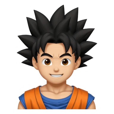 Goku qui rit sticker