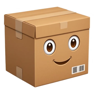 clean cardboard box  sticker