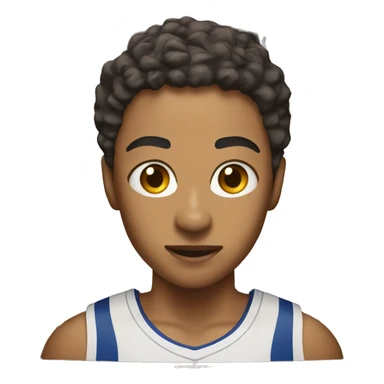 lightskin shooting in basketball hoop sticker