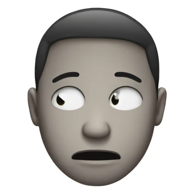 Face sad an serius sticker