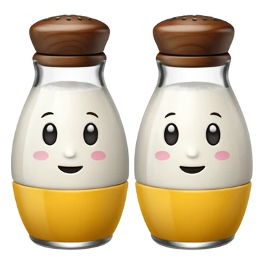 salt and pepper shaker sticker